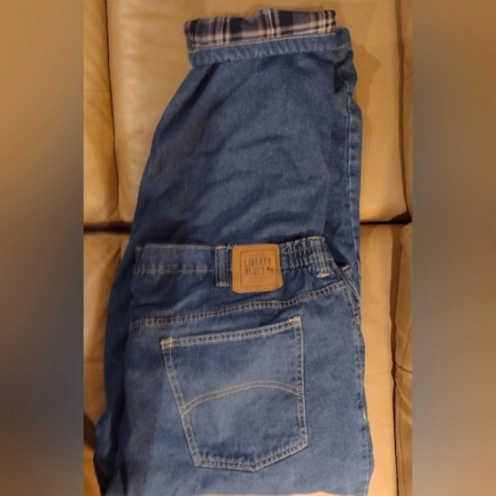 Men's Big 50X29 Liberty Blues Flannel Lined Jeans